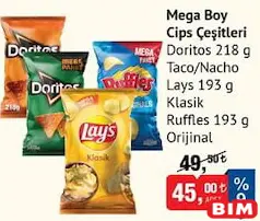 MEGA BOY CİPS ÇEŞİTLERİ